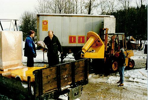 [Transport des Teleskops]