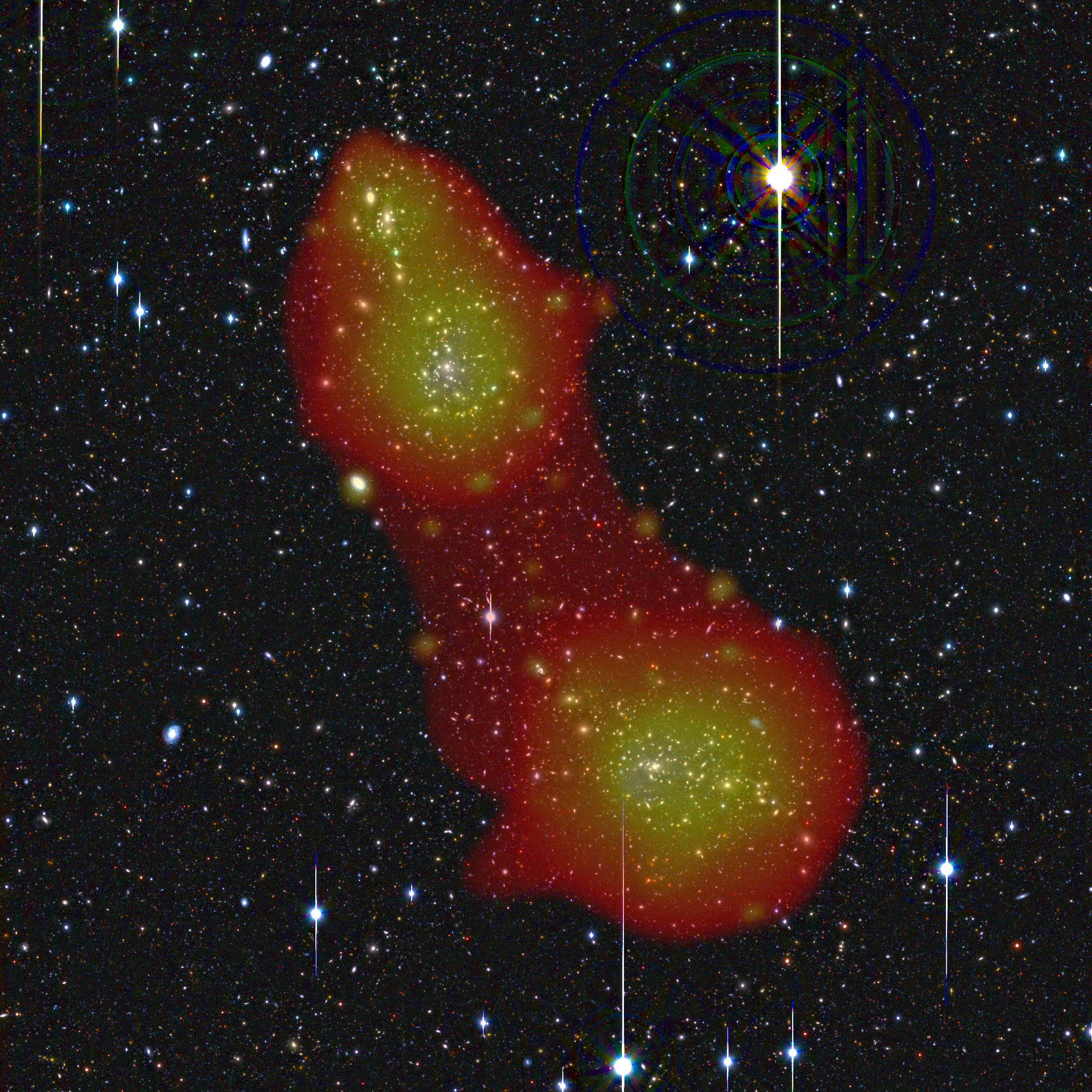Abell 222/223
  with X-ray filament
