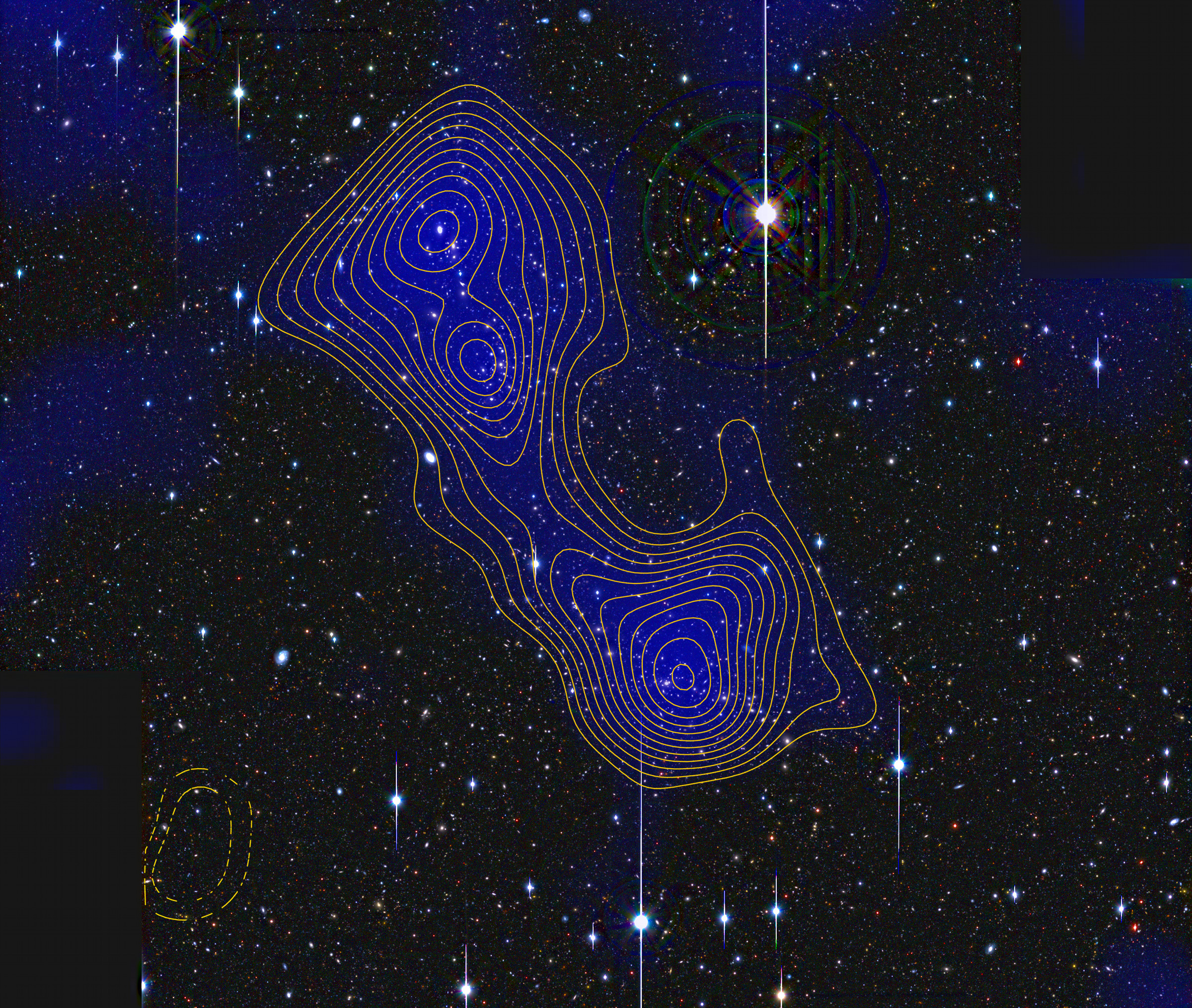 Abell 222/223
  with dark matter filament