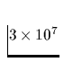 $3\times 10^7$
