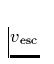 $v_{\rm esc}$