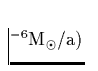 $^{-6} 
{\rm M_{\odot}/a})$