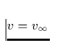 $v=v_{\infty}$