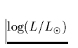 ${\rm log}(L/L_{\odot})$