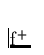 ${\rm f^{+}}$