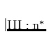 ${\rm III:n^{*}}$