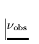 $\nu_{\rm obs}$